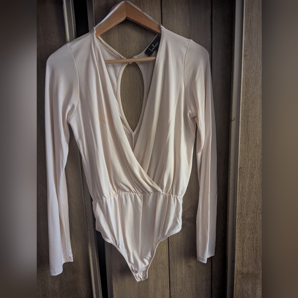 Lulus Plunge Neck Bodysuit